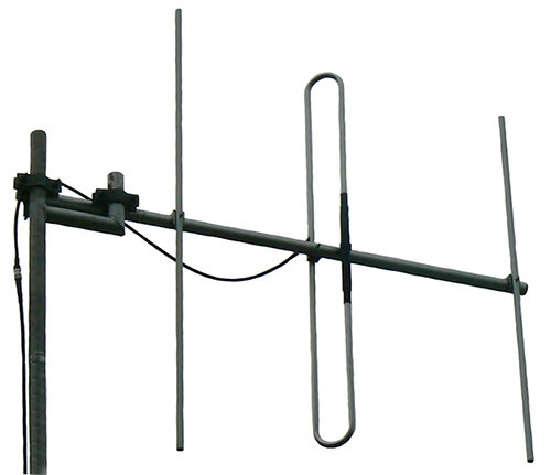 VHF 3 element scaled Yagi, 304 stainless steel, 70-108MHz, specify 4%, N-type female, 250W, 6dBd – 2.7m